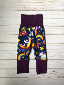 Grow with Me Joggers - Lisa Rainbows (non-organic)