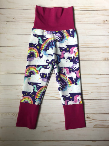 Grow with Me Joggers - Unicorns