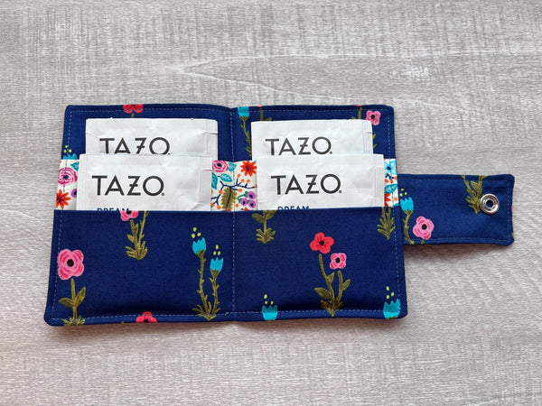 Tea Wallet - Small Floral